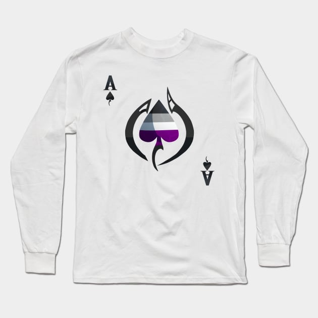 Ace in Spades: Pride Long Sleeve T-Shirt by Phreephur